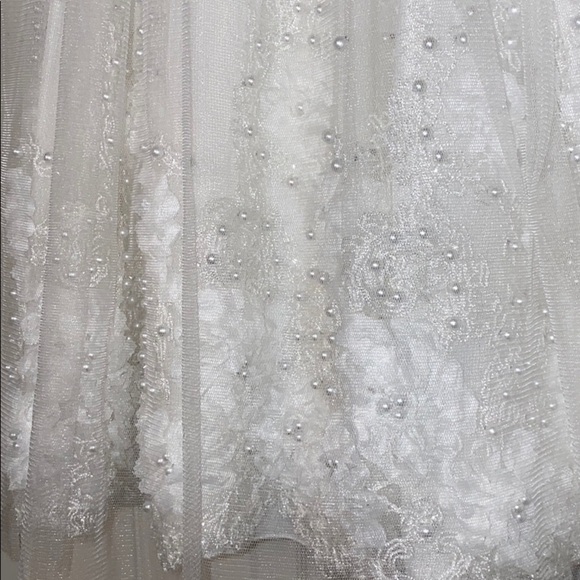 Christening / Baptism Cathedral gown custom bonnet 6-18 months special occasion - Picture 4 of 11